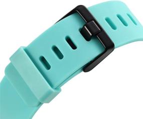 img 2 attached to Запасные ремешки для Fitbit Versa от GinCoband для Fitbit Versa/Versa Lite/Versa SE без трекера 10 цветов, большой и малый размеры для женщин (хаки)