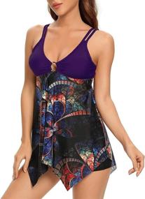 img 2 attached to BIKINX Tankini Swimsuit Bathing Swimwear Sports & Fitness in Water Sports