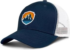 img 4 attached to 🏔️ Ozrhuve Mountain Trucker Hats for Outdoor Adventures