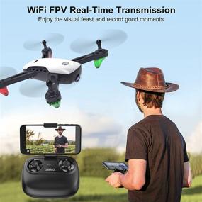 img 2 attached to ➡️ SANROCK U52 Drone - 1080P HD Camera for Adults and Kids, WiFi Live Video FPV RC Quadcopter - Beginner's Gravity Sensor, Altitude Hold, Headless Mode, 3D Flip - Custom Route, One Key Backward Fly