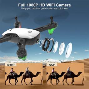 img 3 attached to ➡️ SANROCK U52 Drone - 1080P HD Camera for Adults and Kids, WiFi Live Video FPV RC Quadcopter - Beginner's Gravity Sensor, Altitude Hold, Headless Mode, 3D Flip - Custom Route, One Key Backward Fly