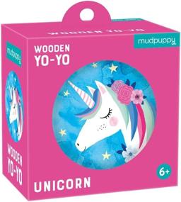 img 3 attached to 🦄 Mudpuppy Unicorn Wooden Yo Yo - A Magical Playtime Essential!