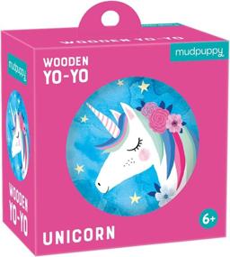 img 4 attached to 🦄 Mudpuppy Unicorn Wooden Yo Yo - A Magical Playtime Essential!