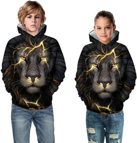 img 1 attached to 👕 Trendy PNKJ Novelty Pullover Hoodies: Stylish Boys' Sweatshirts for Fashion-forward Kids