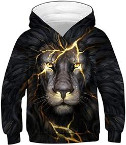 img 3 attached to 👕 Trendy PNKJ Novelty Pullover Hoodies: Stylish Boys' Sweatshirts for Fashion-forward Kids