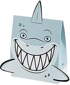 img 1 attached to 🦈 Get the Party Started with Fun Express Shark Treat Boxes - 24-Pack