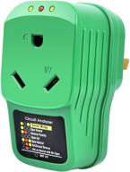 🔌 bestbuy warmq rv surge protector 30 amp, circuit analyzer adapter with indicator light, 30 amp male to 30 amp female for rv trailer camper (green) logo