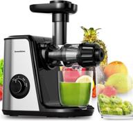 🍏 bonsenkitchen masticating juicer machine - cold press, easy to clean, bpa free, quiet motor & reverse function, high nutrition reserve - fruit & vegetable juice extractor for celery, carrot логотип