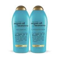 🌿 revive your hair with ogx renewing + argan oil of morocco shampoo & conditioner - 25.4oz (set of 2) logo