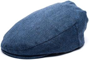 img 4 attached to 🧢 Born to Love Flat Scally Cap: Trendy Tweed Page Boy Newsboy Cap Hat for Baby Boys and Kids