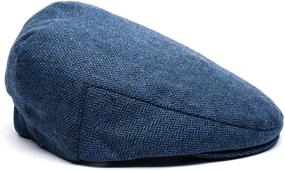 img 1 attached to 🧢 Born to Love Flat Scally Cap: Trendy Tweed Page Boy Newsboy Cap Hat for Baby Boys and Kids