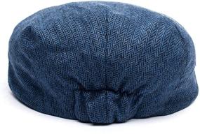 img 3 attached to 🧢 Born to Love Flat Scally Cap: Trendy Tweed Page Boy Newsboy Cap Hat for Baby Boys and Kids