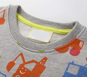 img 2 attached to BGIRNUK Crew Neck Sweatshirts Toddler Pullover Boys' Clothing