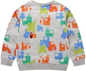 img 3 attached to BGIRNUK Crew Neck Sweatshirts Toddler Pullover Boys' Clothing