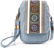 goodhan embroidery canvas women's crossbody phone handbags, wallets, and crossbody bags logo