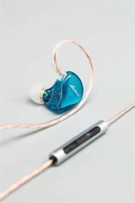 img 1 attached to 🎧 SIMGOT MT1: Динамические драйверы наушников HiFi IEM с шумоизоляцией для аудиофилов - RedBlue