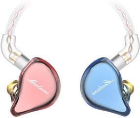 img 4 attached to 🎧 SIMGOT MT1: Динамические драйверы наушников HiFi IEM с шумоизоляцией для аудиофилов - RedBlue