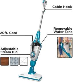 img 2 attached to Effortlessly Clean and Sanitize with the beyond by BLACK+DECKER HSMC1321APB Steam Mop