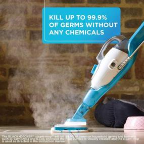 img 1 attached to Effortlessly Clean and Sanitize with the beyond by BLACK+DECKER HSMC1321APB Steam Mop