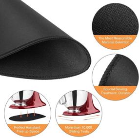 img 2 attached to 🍰 AIEVE Mixer Mover for KitchenAid Stand Mixer – Slider Mat for KitchenAid Appliances, Compatible with KitchenAid 4.5-5 Qt Tilt-Head Stand Mixer, KitchenAid Artisan Tilt-Head Mixer, KitchenAid Classic