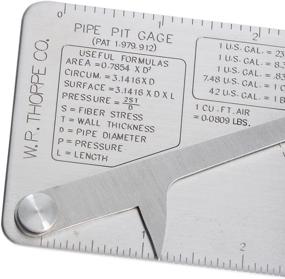 img 1 attached to Accurate and Convenient Co 📏 Link Stainless Increments Measuring Thickness Tool