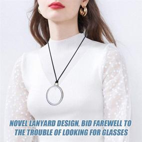 img 2 attached to 👓 TERAISE Reading Glasses Pendant Necklace: Stylish Lightweight Portable Readers with Anti-loss Feature, Includes Exquisite Case for Women