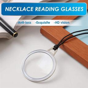 img 3 attached to 👓 TERAISE Reading Glasses Pendant Necklace: Stylish Lightweight Portable Readers with Anti-loss Feature, Includes Exquisite Case for Women