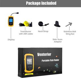 img 1 attached to 🎣 Venterior VT-FF001: Portable Fish Finder for Kayak Fishing - Depth Finder with Castable Sonar Transducer and LCD Display