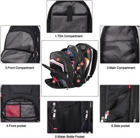 img 2 attached to Backpacks Bookbags Friendly Resistant M100_Black_L