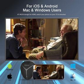img 3 attached to 📶 Беспроводной адаптер HDMI AT-MiZhi для дисплея - 5G Wi-Fi, 4K Chromecast Ultra, Miracast, Airplay, DLNA - Android/iOS/PC/Windows