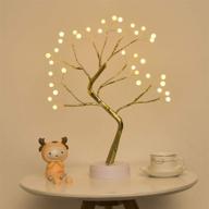 🌳 extrafein artificial bonsai tree lights: illuminating table decor with pearl tree fairy lamp логотип