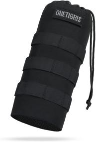 img 4 attached to OneTigris Drawstring Water Bottle Carrier Pouch for 32oz - Convenient Size: 9.4"x3.7