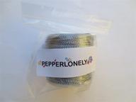 pepperlonely non-stretch metallic cord 0.8mm 100m roll - ideal for craft and jewelry making! logo