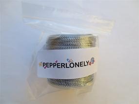 img 2 attached to PEPPERLONELY Non-Stretch Metallic Cord 0.8mm 100M Roll - Ideal for Craft and Jewelry Making!