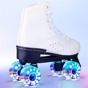 img 3 attached to Quad Roller Adults Roller Skates Flashing