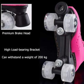 img 1 attached to Quad Roller Adults Roller Skates Flashing