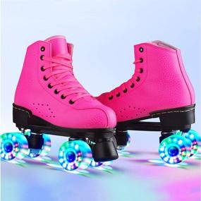 img 2 attached to Quad Roller Adults Roller Skates Flashing