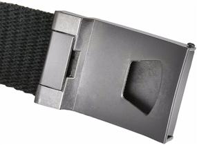 img 2 attached to 🌙 Stylish Moonsix Canvas Belts: The Perfect Military Flip Top Men's Accessories