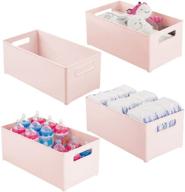 mdesign storage organizer for playroom and home: ideal supplies store for kids logo