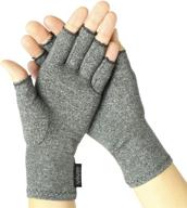 🧤 vive arthritis gloves: effective compression gloves for rheumatoid & osteoarthritis in men & women - open finger design for arthritic joint pain relief (medium size) logo