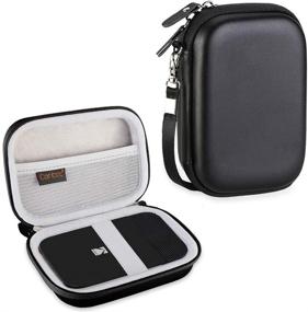 img 4 attached to 📸 Canboc Carrying Case for Kodak Smile / Mini 2 Wireless Portable Mobile Instant Digital Bluetooth Photo Printer – Perfect Fit for Zink Paper, USB Charging Adapter, USB Cable – Sleek Black Design