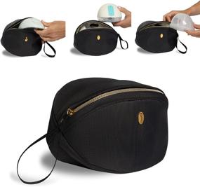 img 4 attached to 👜 Wearable Breast Pump Bag for Working Moms, Willow and Elvie Wireless Pump Case - Idaho Jones , Mini Breastpump Bag Pouch, Hands Free Breast Pump Storage Bag for Diaper Bag, or Handbag