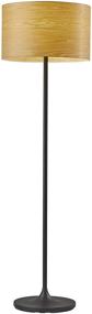 img 2 attached to 🖤 Matte Black Adesso Oslo Floor Lamp (Model 6237-12)