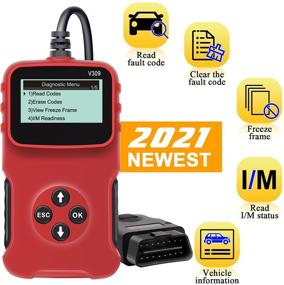 img 4 attached to 🚗 OBD2 Scanner Code Reader Car Diagnostic Scan Tool for All OBD II Protocol Cars Since 1996 Leekooluu LK11