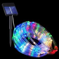 🌞 solar rope lights: waterproof 33ft fairy string lights for outdoor & indoor home decoration - 100led, 8 modes - ideal for garden, patio, parties логотип