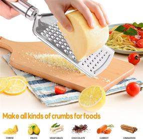 img 1 attached to 🧀 Stainless Steel Cheese Slicer Set - CANYUWCI Cheese Grater, Planer, and Slicer with Precise Size Scale, 5 Interchangeable Wires for Cutting Butter, Half-Hard & Soft Food