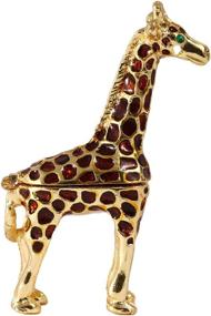 img 4 attached to YUFENG Giraffe Ring Holder Hinged Trinket Box - Ideal Gift and Jewelry Organizer Display Holder