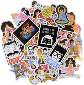 img 2 attached to 🍔 50 Pieces of Bob's Burger Stickers TV Show: Creative DIY Cartoon Stickers for Water Bottles, Hydro Flasks, Luggage, Computers, Notebooks, Phones, Home Decor, Walls, Gardens, Windows, and Snowboards - Funny Decorative Stickers
