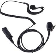 🎧 klykon g shape earpiece headset mic ptt for motorola xpr3500 xpr3000 xpr3300e xpr3500e - walkie talkie 2 way radio accessory logo