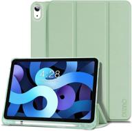 📱 dunno case for ipad 4th generation 2020, ipad air 4 10.9 - slim smart cover with pencil holder (green) logo